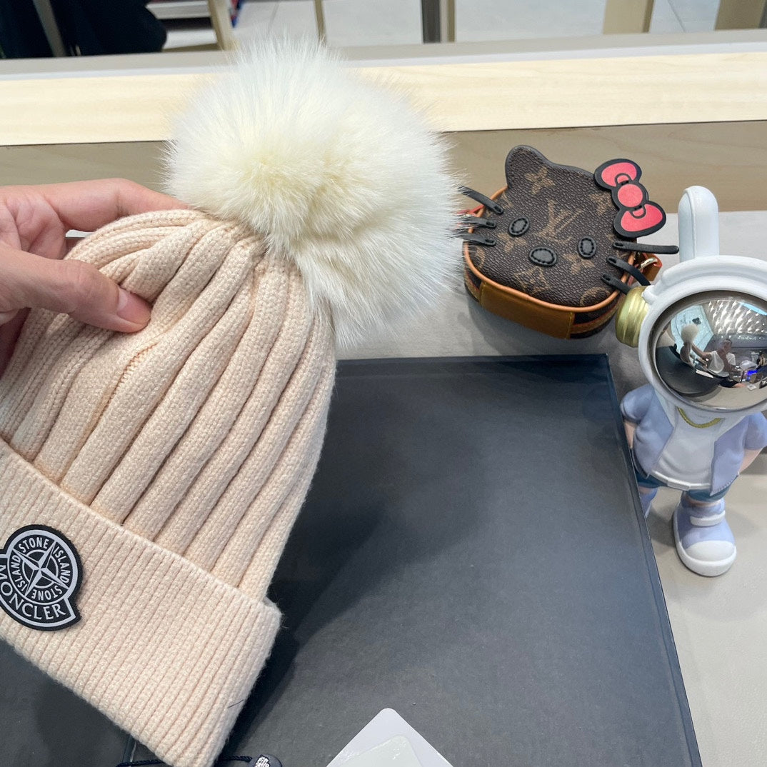 Bonnet Moncler Beige