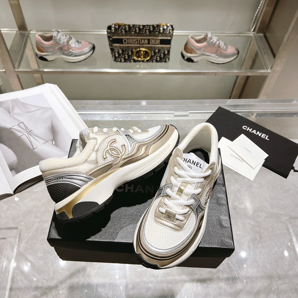 Chanel CC Runner Gold Laminé