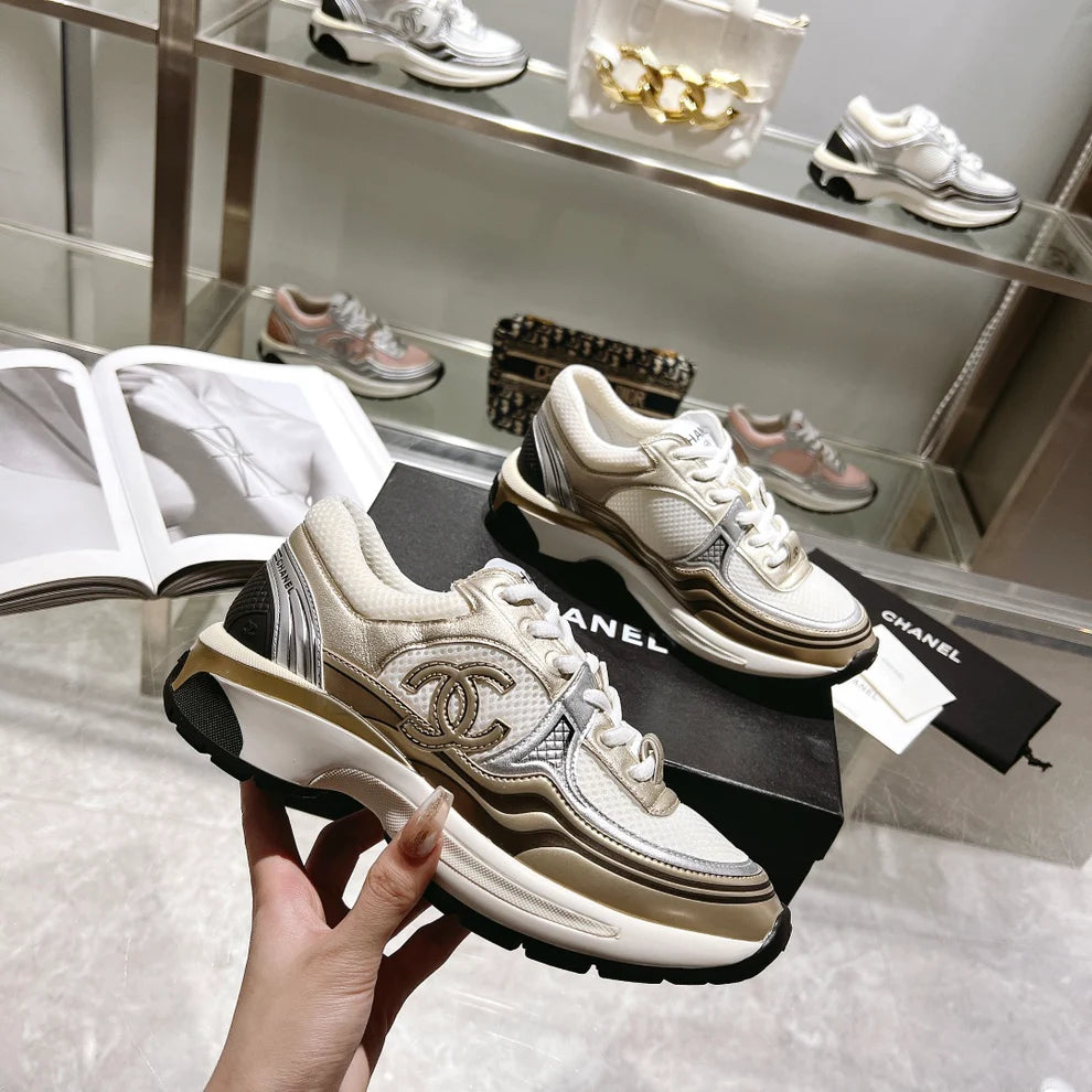 Chanel CC Runner Gold Laminé