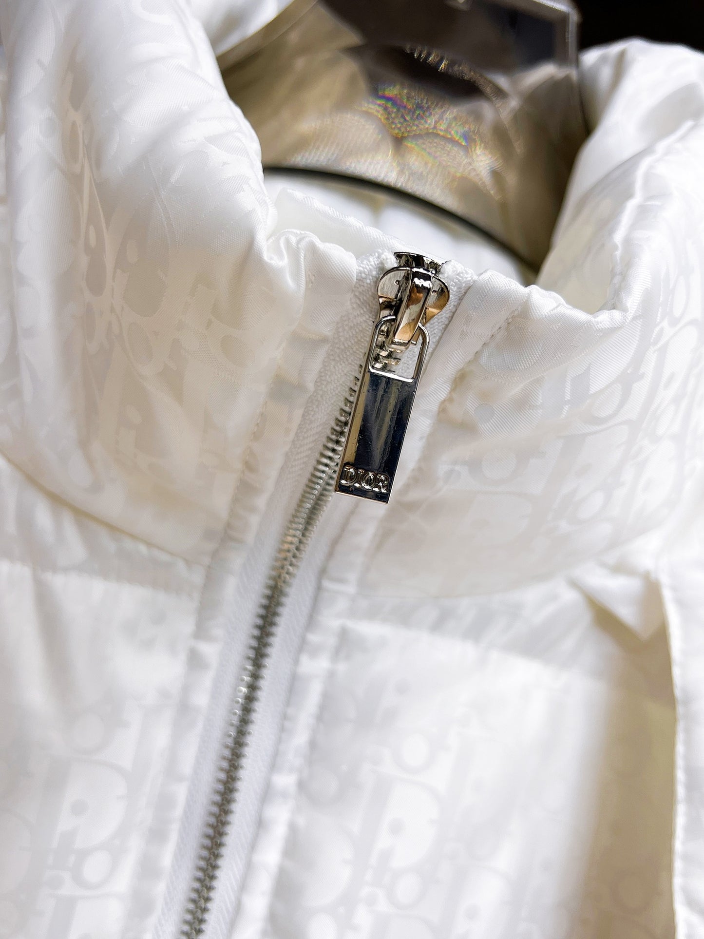 Doudoune Dior Oblique Jacquard Blanc