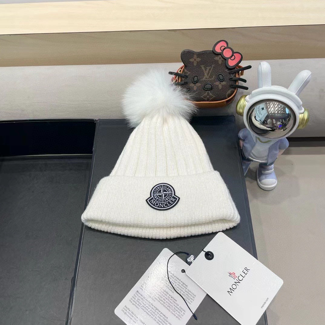 Bonnet Moncler Blanc