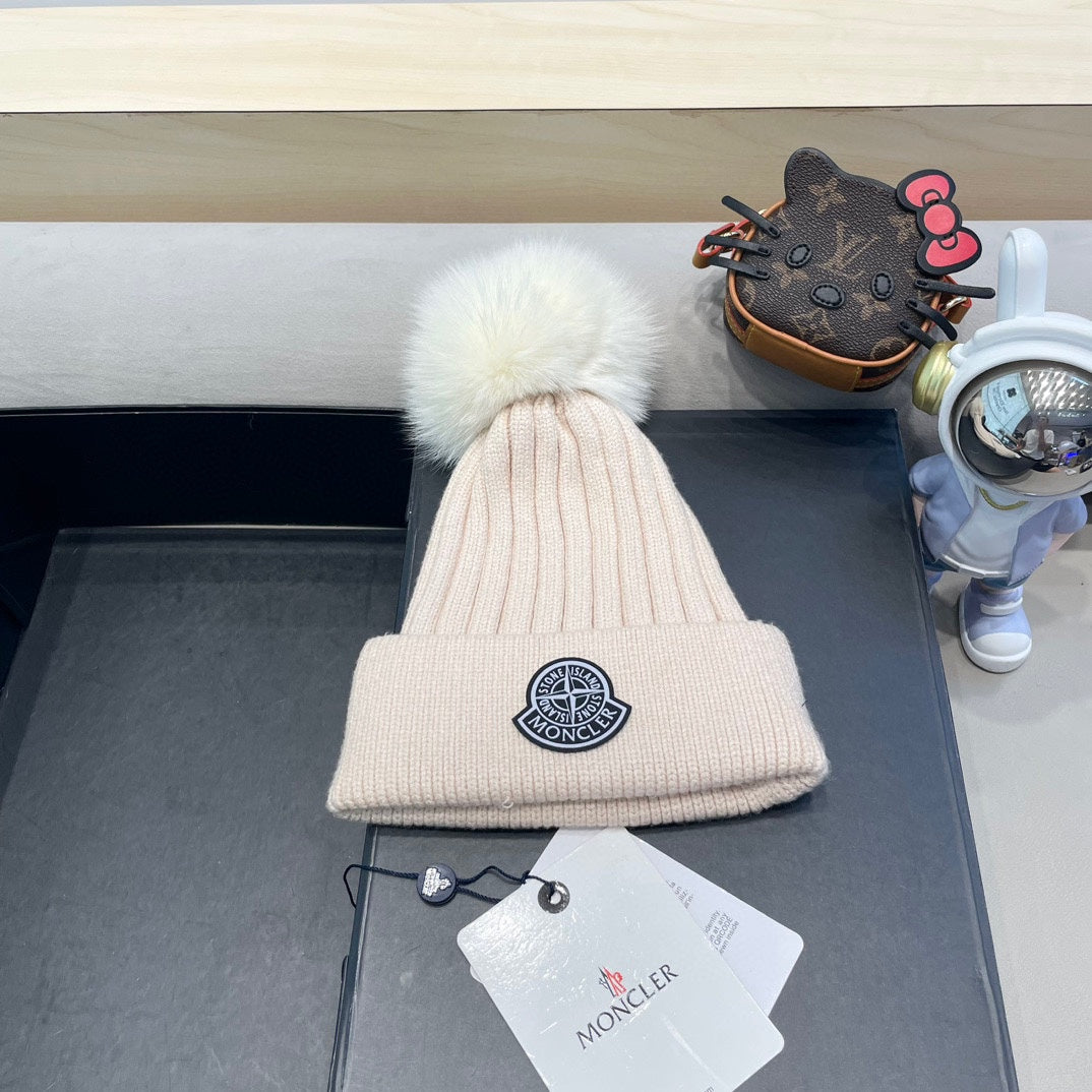 Bonnet Moncler Beige